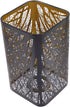 DOITOOL Metal Small Lamp Shade with Tree Pattern Wrought Hollow Carved Lampshade