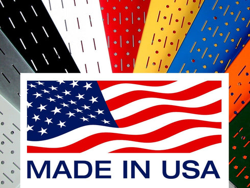 Wall Control Slotted Pegboard U-Hook, 4" Peg Hook Reach, 2-Hook Pack (Black)
