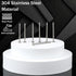 2 Pounds Box of 1-1/4 Inch Siding Nails, 304 Stainless Steel Flat Head Hardware Nails for Wall, Siding, and Decking