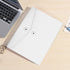 VANRA Kraft String Envelope File Folder, Project Pockets Document Organizer, Flat-No Expansion A4 Size (White, Pack of