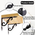 xlehoely 10 Pack Brackets,7.4 Inch xlehoel Decorative Shelf Wall Mounted L Shape Floating Shelf Bracket,L Bracket