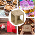 A & H Legacy (Pack 12) 4x4x4 Inch Packaging Candy Apple Boxes with Hole | of Kraft Glossy Caramel Apple Boxes