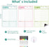 CLEVER CLEAN Magnetic Dry Erase Chore Chart - 8.5"x12" Behavior Responsibility Chore Board for Kids, Teenagers - 6 Extra Fine Point Markers Included - Shipped Flat 3 Pcs Blue Pink & Green by Clever Clean