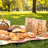 Yuanan 150PCS Window,14" 8.3" 3.5" 30 Bakery Bags with X X Cookie Bags Bread for Homemade Bread, Sourdough Breads Paper