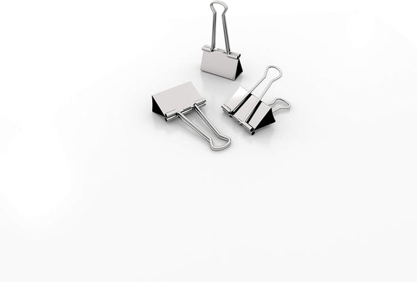 Silver Mini Binder Clips, 5/8-IN / 0.6-inch / 15-mm, 120-PCS