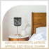 5.58,High:5.5,Fitter:1.65,E27 UKCOCO Black Metal Lamp Shade: Small Lamp Shade Drum Lampshade Replacement with Hollow