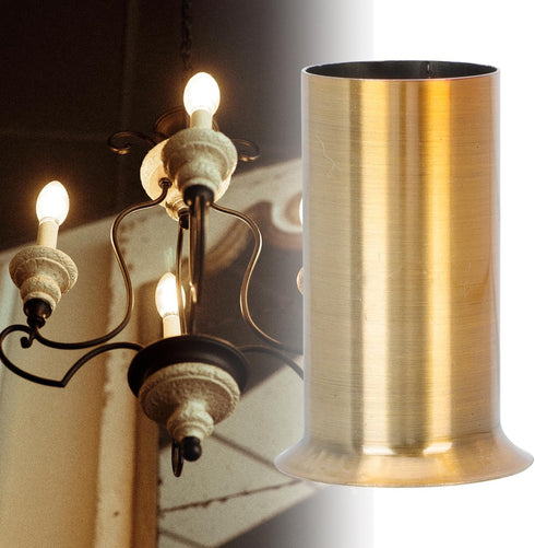 10Pcs Flanging Sleeve for Crystal Chandelier Accessories Lamp Base Sleeve for European Retro Chandeliers Heat Resistant