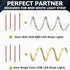 LightingWill 10 PCS 2Pin 8mm LED Connectors, Transparent Solderless Pigtail Connector for COB/SMD 2835 3528 LED Strips