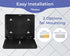300 Commercial Multifold Paper Towel Dispenser Wall Mount (Black), Folded Hand Towel Dispenser for Bathroom/Restroom