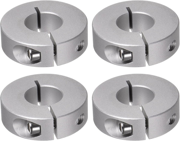 HARFINGTON 4pcs Shaft Collar 18mm Bore Aluminum Alloy Set Screw Split Clamp-On Collars for Wheel Barrow Axle, Industry