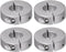 HARFINGTON 4pcs Shaft Collar 18mm Bore Aluminum Alloy Set Screw Split Clamp-On Collars for Wheel Barrow Axle, Industry