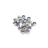 binifiMux 35Pcs M5 0.8mm 5mm 3D x Stainless Steel Self-Lock Nylon Inserted Locking Nuts for Wheels, Printer, Bike