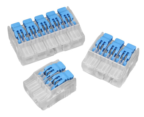 Ideal Electrical 30-01L23 in-Sure Lever Wire Connector, 3-Port, 10/Bag