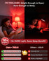 Neporal 7W 670nm Bulbs 100% Bulb, A19 60W Bulbs Reading,2 Pack Red Light for Sleep, Blue Light Blocking Red Light Night