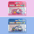White Rabbit Molang Mini Figure Pencil Set, Korean Stationery 12ea 1 Set Blue from Korean Animation