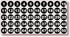 iSYFIX Black Consecutive Number Stickers, 1 to 50, 1-inch, Vinyl Self Adhesive Decal for Organizing, Storage,