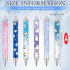 Yeaqee 36 Pcs Winter Themed Party Snowflake Pens Frozen Themed Ballpoint Pen Black Ink Retractable Pen Winter Pens Winter Party Favors for Winter Birthday Party, Reward Prizes for School by Yeaqee