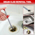 Flexible Grabber Claw Pick Up Reacher Tool, 63 Inch Bendable Hose Pickup Tool for Drain Snake Hair Clog Remover