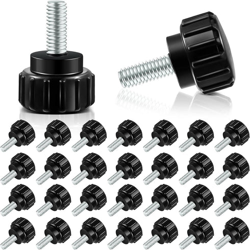 Hotop Threaded Knurled Thumbscrew Monitor Mount Screws on Knobs Monitor Screws Carbon Steel