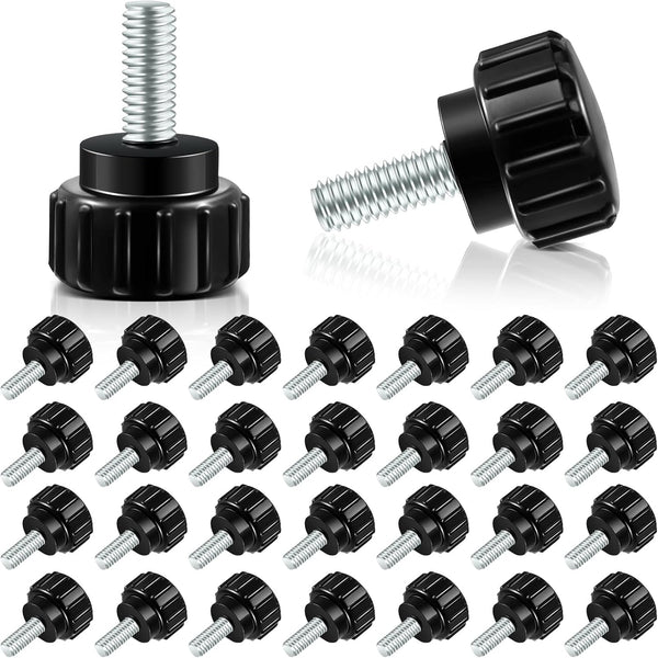 Hotop Threaded Knurled Thumbscrew Monitor Mount Screws on Knobs Monitor Screws Carbon Steel