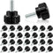 Hotop Threaded Knurled Thumbscrew Monitor Mount Screws on Knobs Monitor Screws Carbon Steel