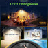 120V, 3CCT 3000K/4000K/6500K Light,ETL,3 40W 4500LM ALUSSO Motion Sensor Outdoor Lights Hardwired(Not Solar),Flood