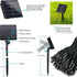 2 Pack 72ft 200 8 Flacchi Solar String Lights Each LED Modes Outdoor String Lights Waterproof Solar Fairy Lights