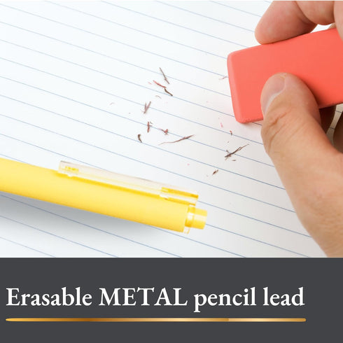 SUN-STAR Stylish Metal Pencil Metacil Retractable Click Pencils for Artist Drawing, Sketching, Non-Sharpening