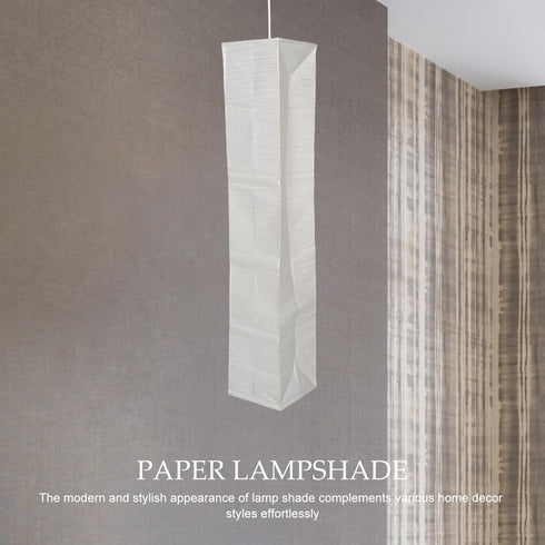 Uonlytech Japanese Paper Floor Lamp Shade: Foldable Paper Lampshade Replacement for Living Room Bedroom Office Modern