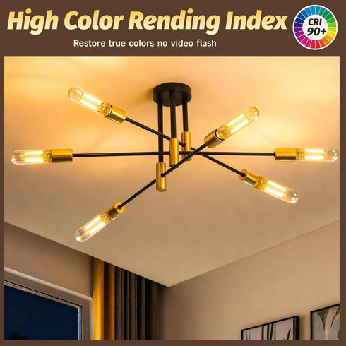 T10 Bulb Dimmable Bulb E26 4W 40 Bulbs 2700K 400LM, 2 Pack LED Tubular Light Equal Watt Long Edison Light Warm White