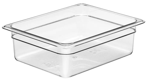 Cambro Camwear Food Pan, Clear, 1/2 by 4-Inch