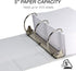 Samsill Durable 5 Inch Binder, Made in the USA, Customizable Clear View D Ring Binder, White, Holds 1050 Pages