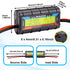 Makerfire 200A Upgraded Watt Meter with Longer Wire, High Precision Power Analyzer, Battery Tester, Voltage Amp