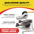 Qualihome Front Mount Chrome Toilet Handle Replacement Kit with 2 Inch Universal Flapper