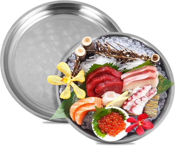 Sacolin Seafood Trays for Seafood Barbecue, 2 Pcs 14 Inch 16 Inch Seafood