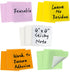 Mr-Label 15-Pack 4"x4" Reusable Dry Erase Self-Sticky Notes, Multi Color Washable Post It Notes for Quick Memo