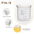 ULAB Stackable Graduated Plastic Beakers, 2000ml (68oz) Volume, Easy-to-Read Blue Printings, UBP1017