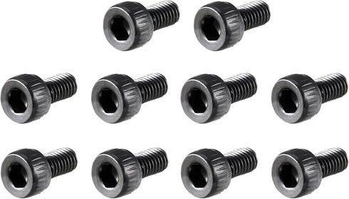 uxcell M3 x 6mm Alloy Steel Hex Bolt Socket Head Cap Screws Black, 100 Pcs