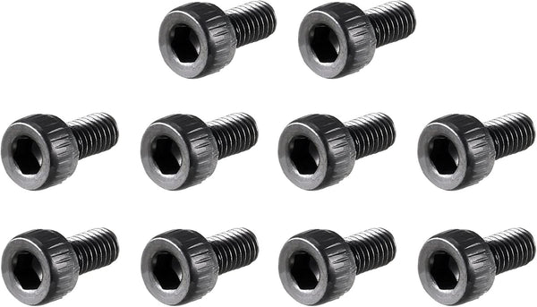 uxcell M3 x 6mm Alloy Steel Hex Bolt Socket Head Cap Screws Black, 100 Pcs