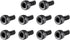 uxcell M3 x 6mm Alloy Steel Hex Bolt Socket Head Cap Screws Black, 100 Pcs