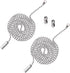 Kangnice 2 Pack 3.3 Bulb 2 Pack 3.3 Ceiling Fan Pull Chain Feet Metal Ceiling Fan Pull Chain Strong Bearing & Rustproof