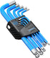 Allen Wrench Hex Key Set, 9PCS Metric Long Ball End L-key Set 1.5mm-10mm with Visible Coding for DIY and Repair
