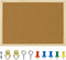 OWLKELA 17.7 X 13.3 Inch Cork Board, Wall-Mounted Presentation Pin Board for Office & Home Decor