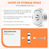 100lbs Countersunk 4 Pack Neosmuk Magnets with Screws, Heavy Duty Rare Earth Neodymium Mounting Magnets with Holes