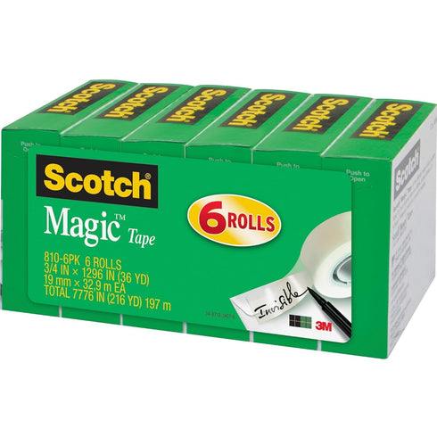 Scotch 3/4"W Magic Tape for Crafting and Repairs