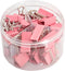 Pink Binder Clips, Assorted Sizes Set (Small, Medium, Large) for Office School and Home Supplies