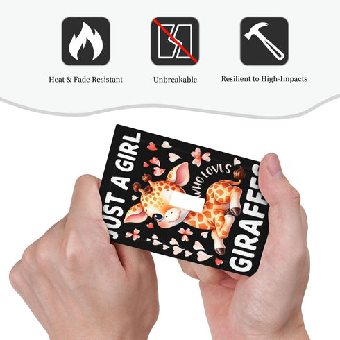 Sturin 1 3X5 Just a Girl Who Loves Giraffes Wall Plate Light Switch Cover Gang Single Toggle Toggle Switch Art Plates