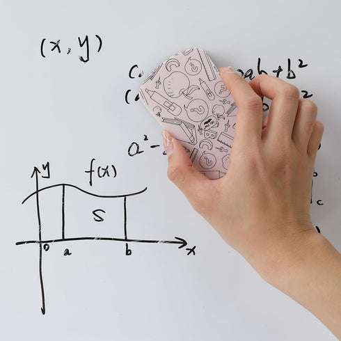 Mr. Pen 8 Pack White Board Erasers, Assorted Colors, Educational Designs Magnetic Dry Erase Board Erasers