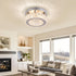 K9 Small Modern Small Crystal LED Chandelier Mini Flush Mount Round Ceiling Light Fixture Crystal Ceiling Lamp