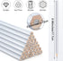 48 Packs Silver Pencil Welders Pencil Metallic Silver Marking Hex Pencil Welding Supplies Marking Tools for Welders Plumbers Framer Carpenter Office School